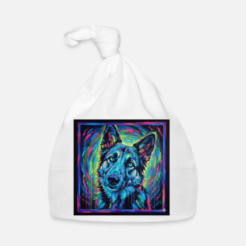 Regard de loup néon Bonnet bio Bébé