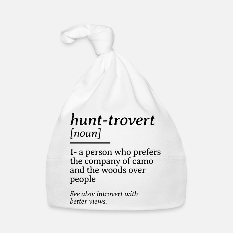 Hunt-rovert Funny Hunting Dictionary Definition Organic Baby Cap
