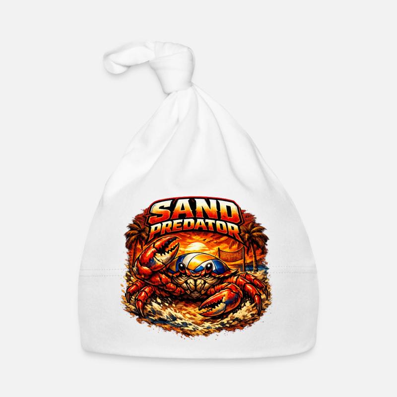 Sand Predator - Baby Bio-Mütze - Weiß