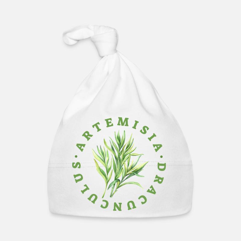 Artemisia Dracunculus Blattemblem Baby Bio-Mütze