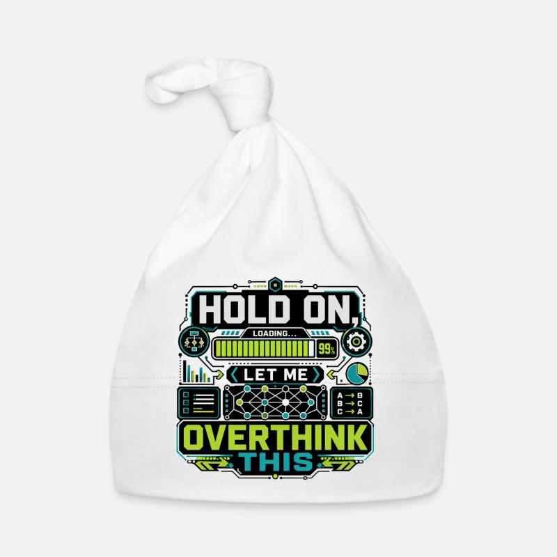 Overthink This Loading Screen Organic Baby Cap