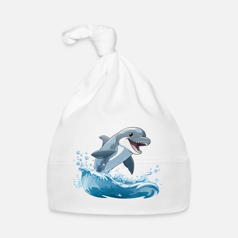Saut de requin par-dessus les vagues Bonnet bio Bébé
