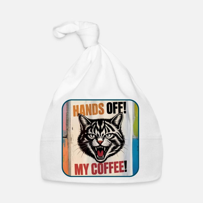 Mon café – Chatte en colère Bonnet bio Bébé
