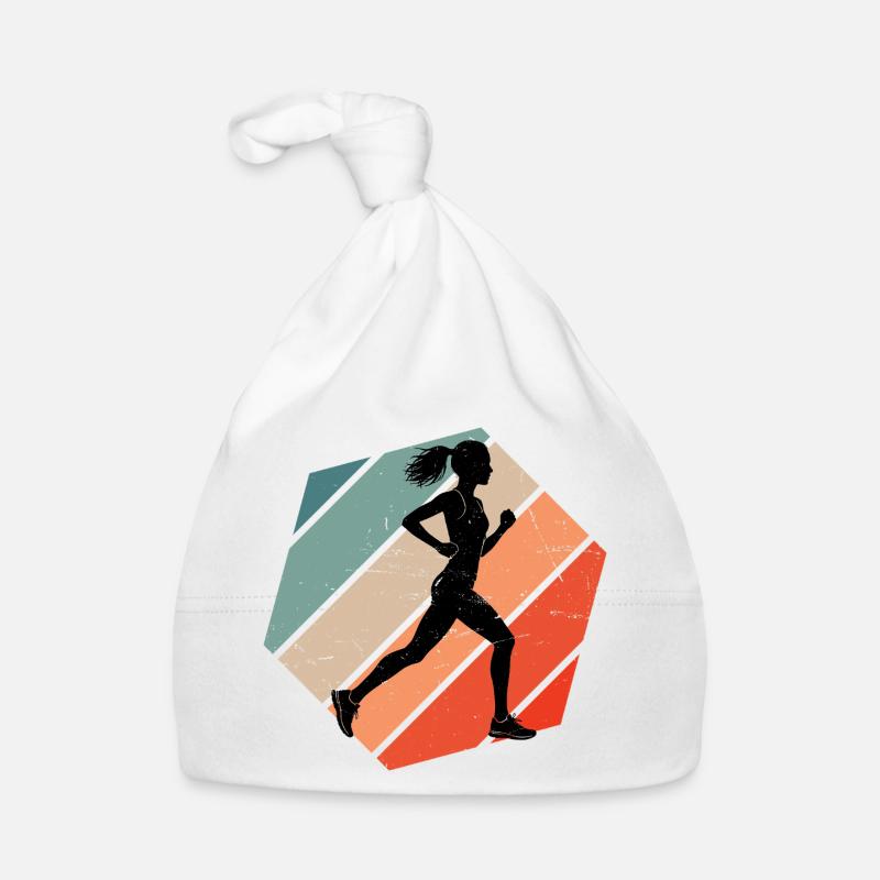 Gift idea for a runner with running Organic Baby Cap