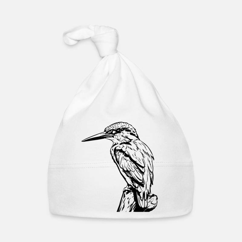 Specht / Eisvogel Baby Bio-Mütze