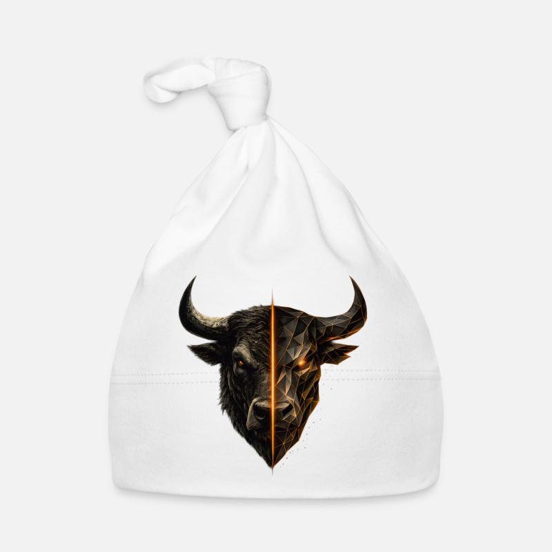 Cyber Bull Split Face Emblem Baby Bio-Mütze