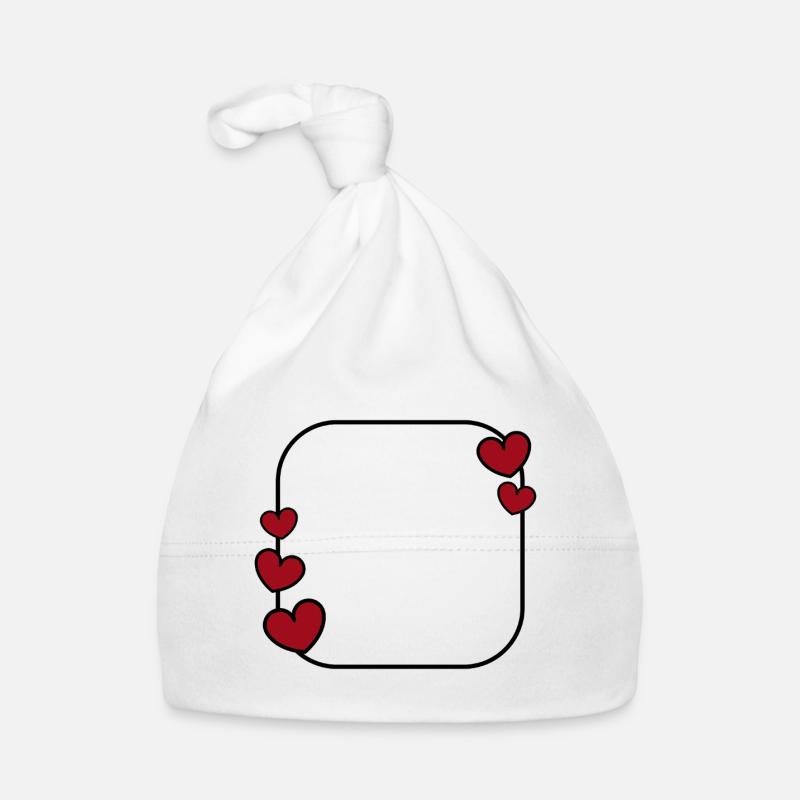 Heart Frame Organic Baby Cap