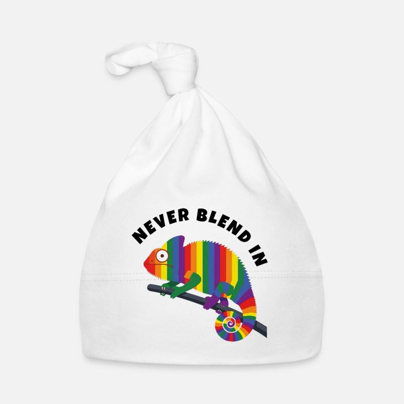 Regenbogen-Chamäleon-Pride-Monat Baby Bio-Mütze