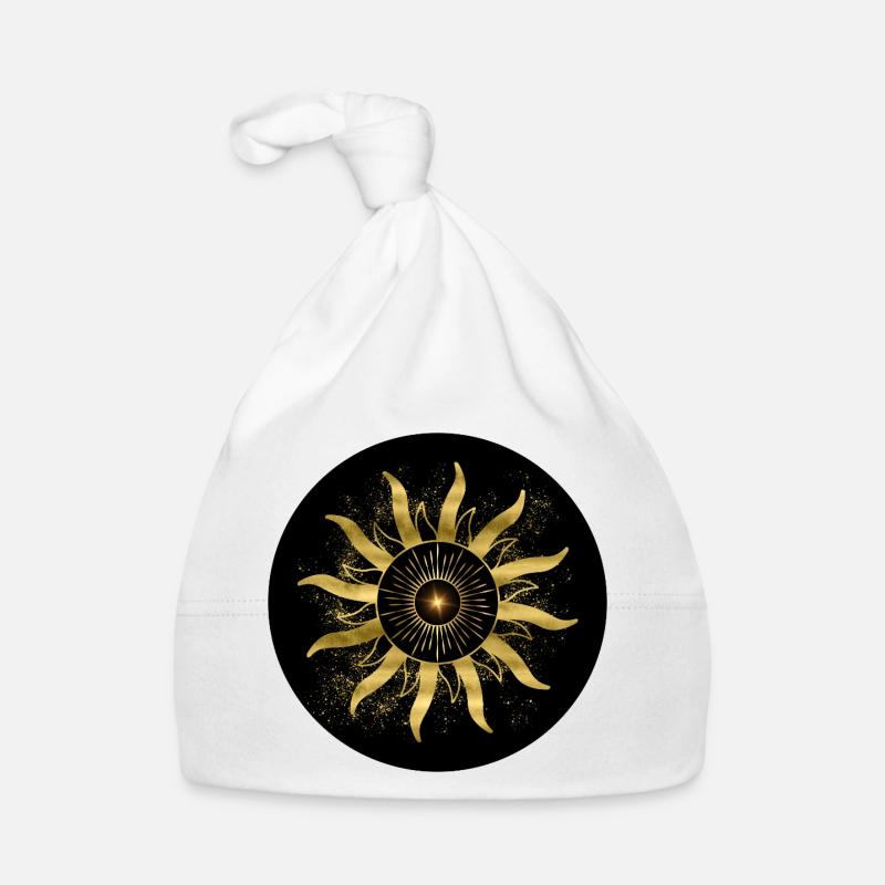 Golden Sun Black Eclipse Organic Baby Cap