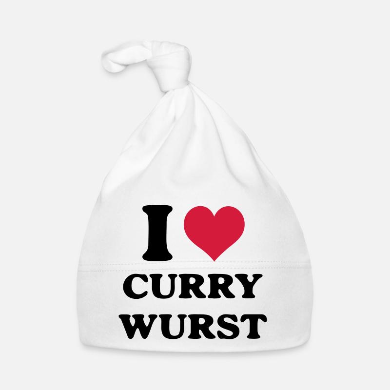 Currywurst i love Baby Bio-Mütze