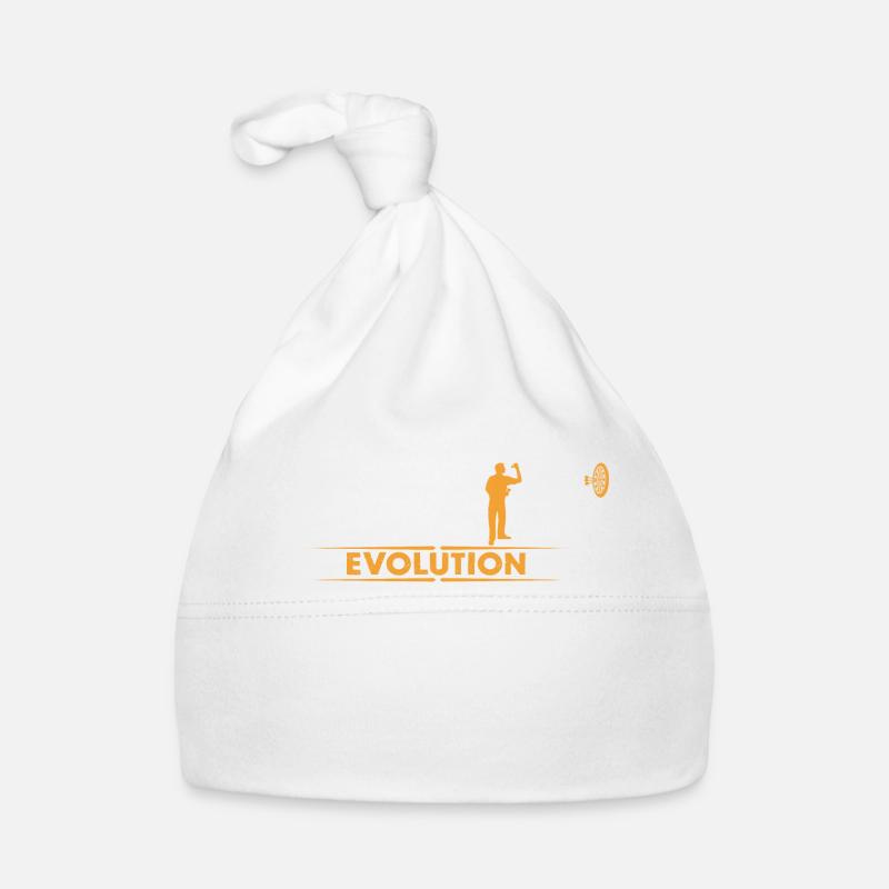 Dart - Evolution - orange/weiss - Baby Bio-Mütze - Weiß