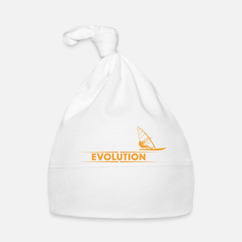Windsurfen Evolution - orange/weiss Baby Bio-Mütze