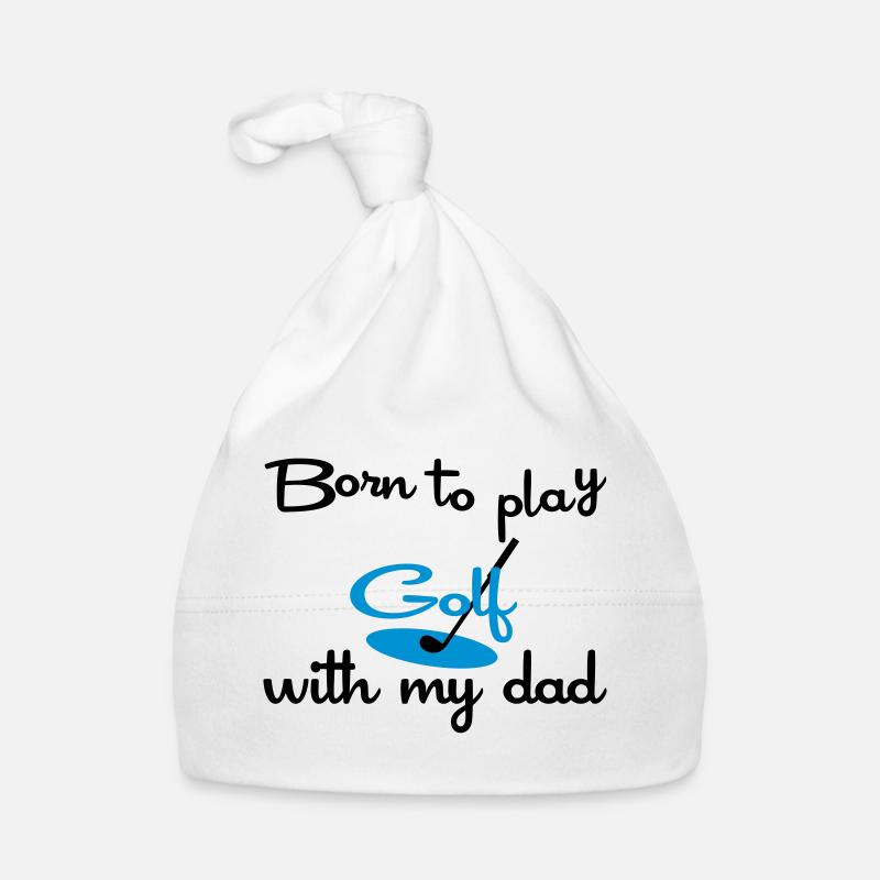 Énonciations drôles pour les golfeurs - Bonnet bio Bébé - blanc