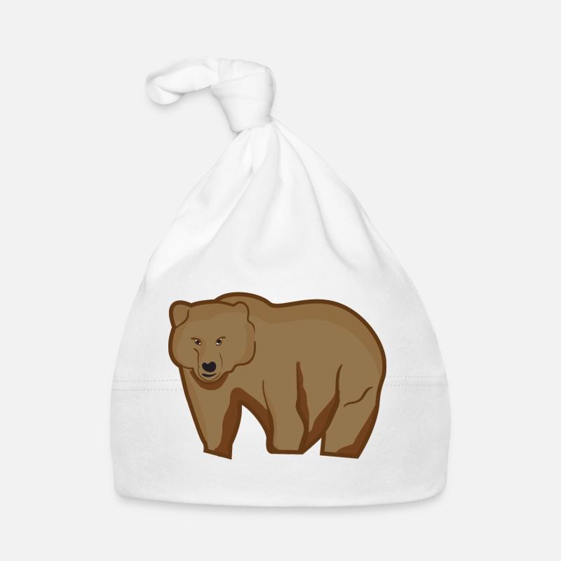Grizzly Bear Organic Baby Cap