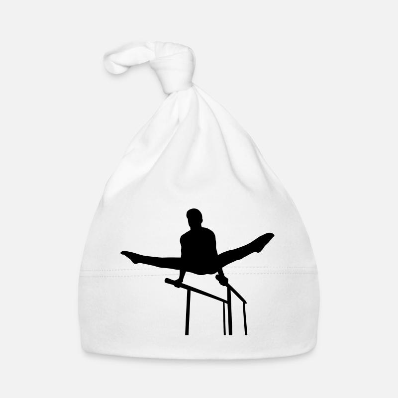 Garçon Gymnastique - Bonnet bio Bébé - blanc