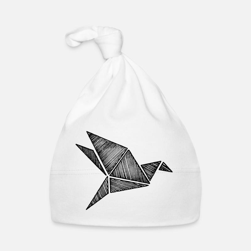 Oiseau Origami Bonnet bio Bébé