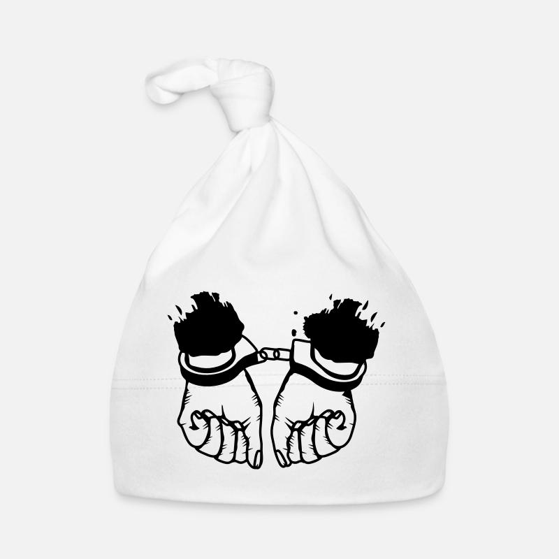 Hände und Handschellen Baby Bio-Mütze