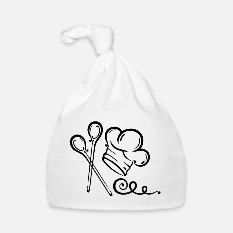 Chapeau de chef, cuillère Bonnet bio Bébé