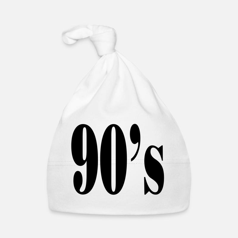 90's - Baby Bio-Mütze - Weiß