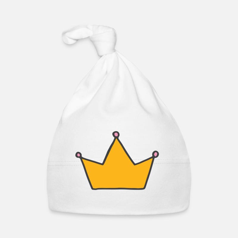 CROWN - Bonnet bio Bébé - blanc