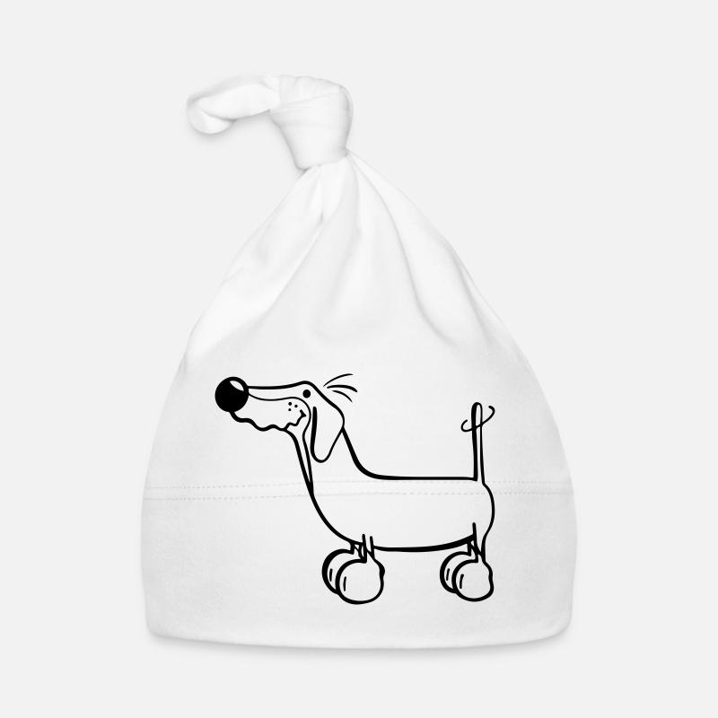 Funny Dachshund Organic Baby Cap