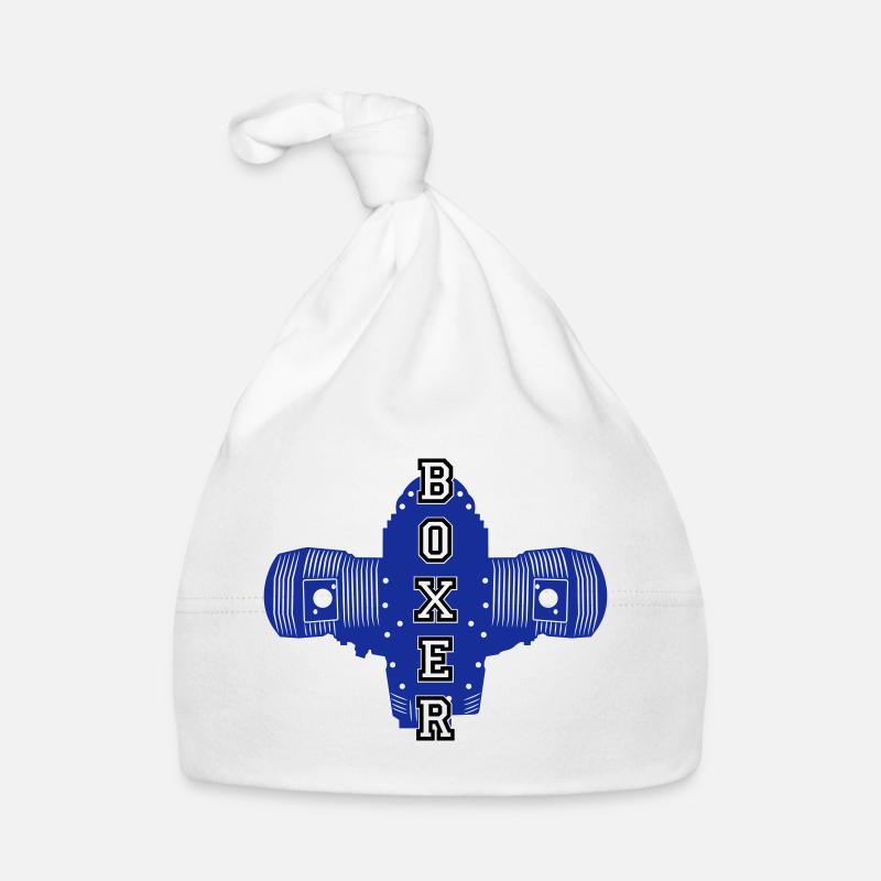 Boxer engine motorcycle motorcyclist biker engine Organic Baby Cap