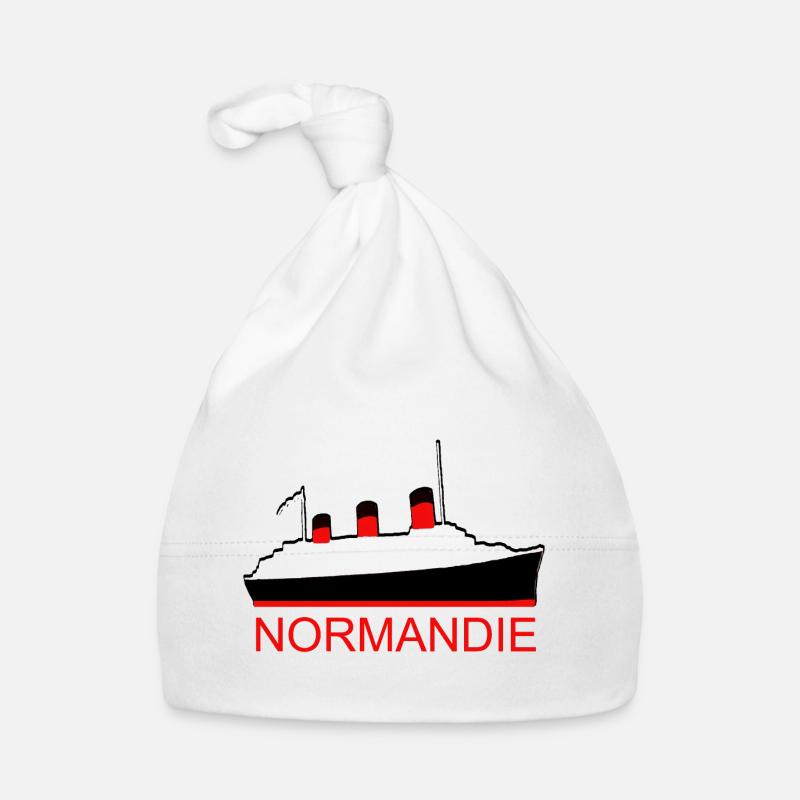 PAQUEBOT NORMANDIE - Bonnet bio Bébé - blanc