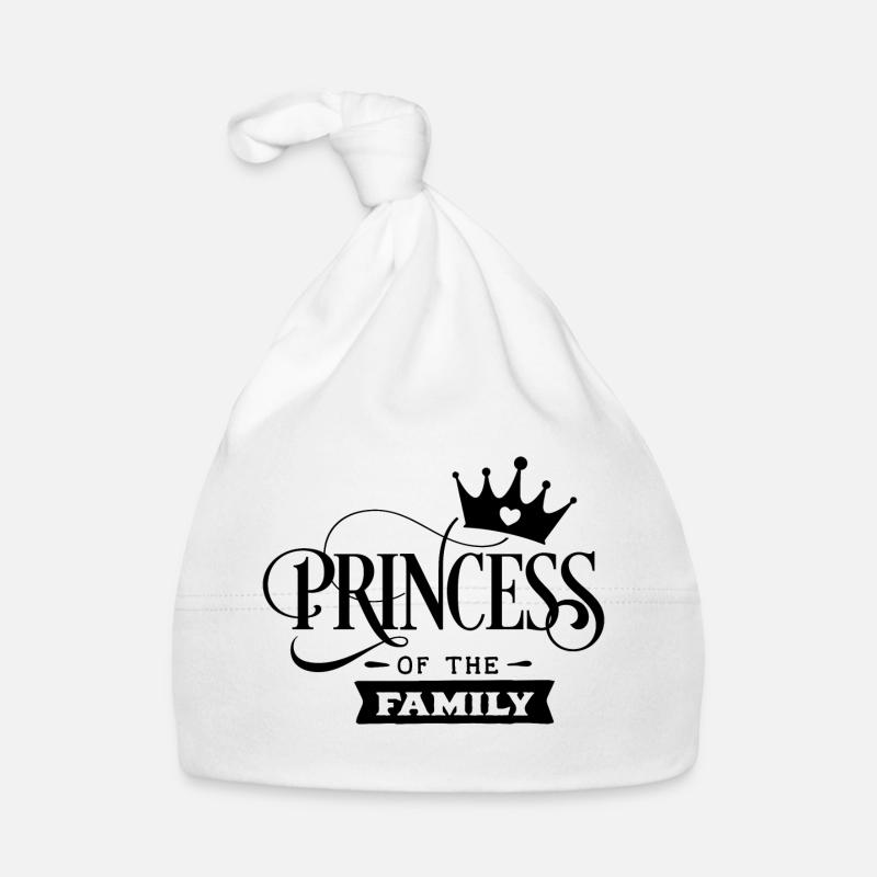La princesse - Bonnet bio Bébé - blanc