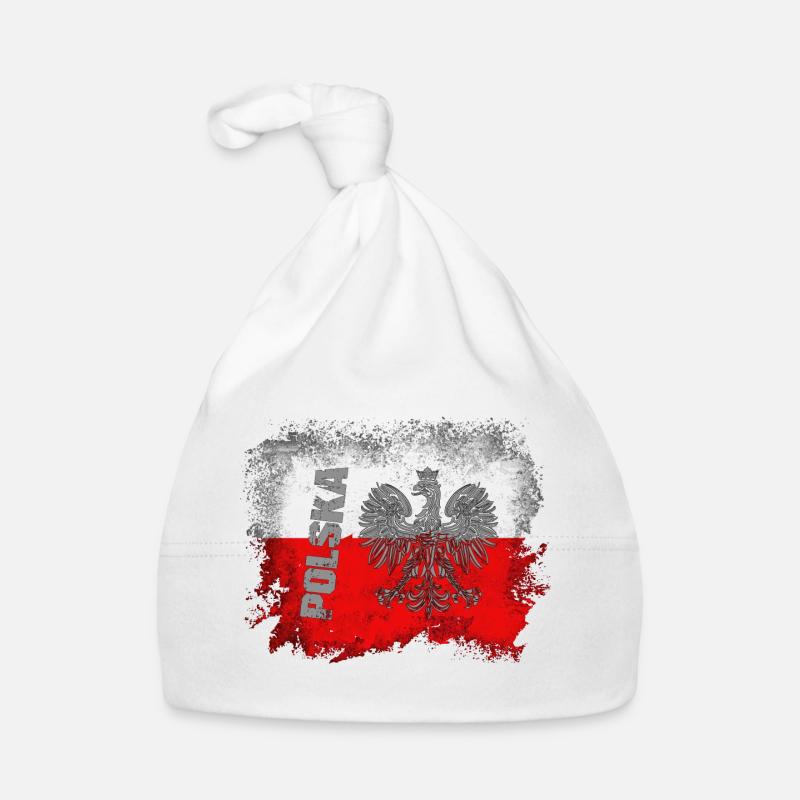 Polska - Bonnet bio Bébé - blanc