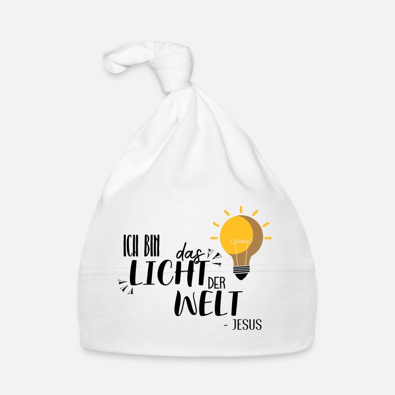 Ich bin das Licht Baby Bio-Mütze