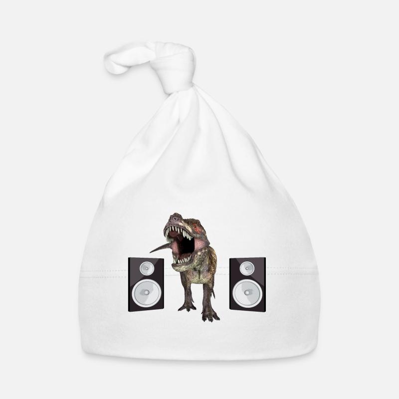 Loudspeaker boxes with dinosaurs Organic Baby Cap