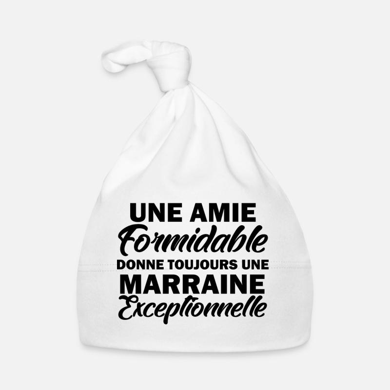 amie formidable donne une marraine exceptionnelle Bonnet bio Bébé
