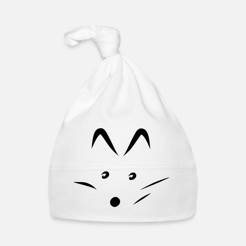 Fuchs - Baby Bio-Mütze - Weiß