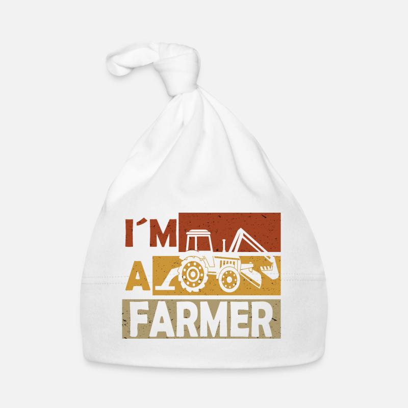 Ich bin Landwirt Bauer oder Bäuerin Baby Bio-Mütze