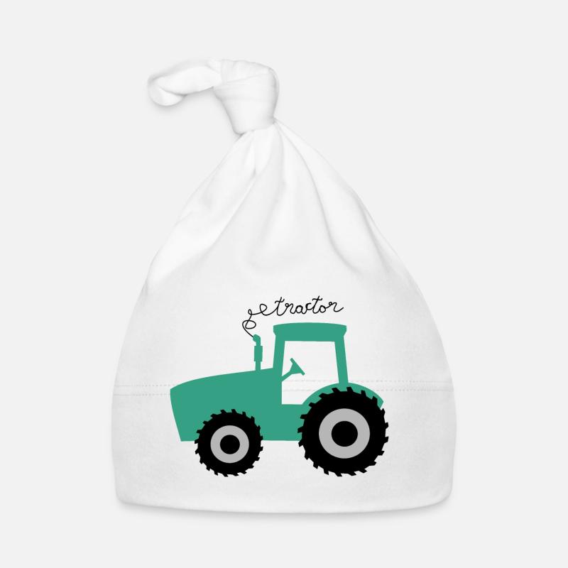 Traktor Baby Bio-Mütze