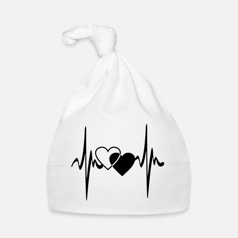 Deux cœurs battent Bonnet bio Bébé