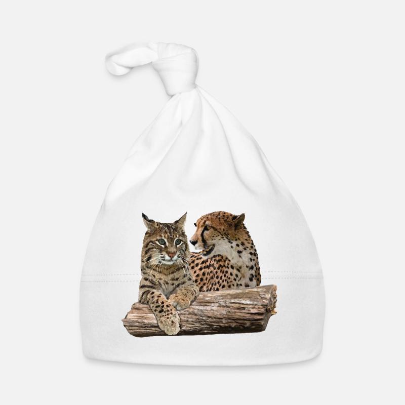 Lynx and Cheetah Organic Baby Cap