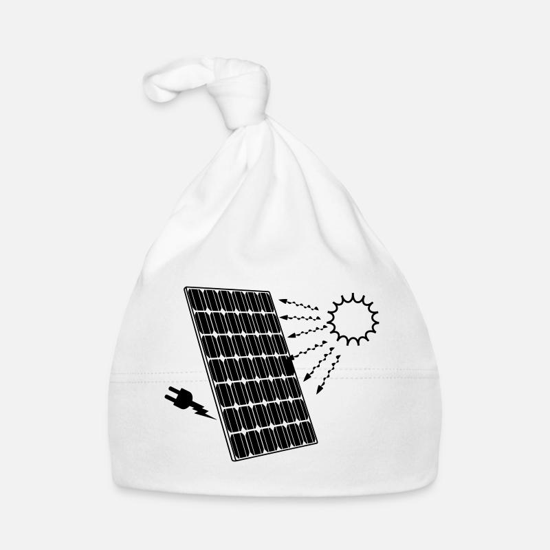 Solar panel with sun Organic Baby Cap