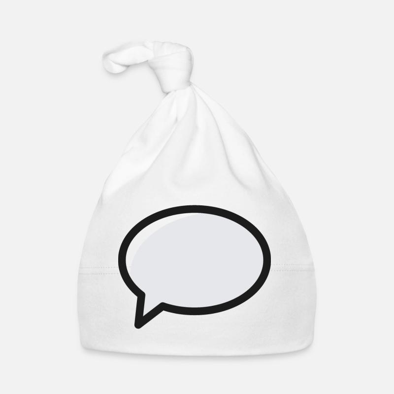 Speech Bubble Comic Cartoon Organic Baby Cap
