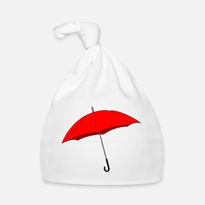 Roter Regenschirm Baby Bio-Mütze