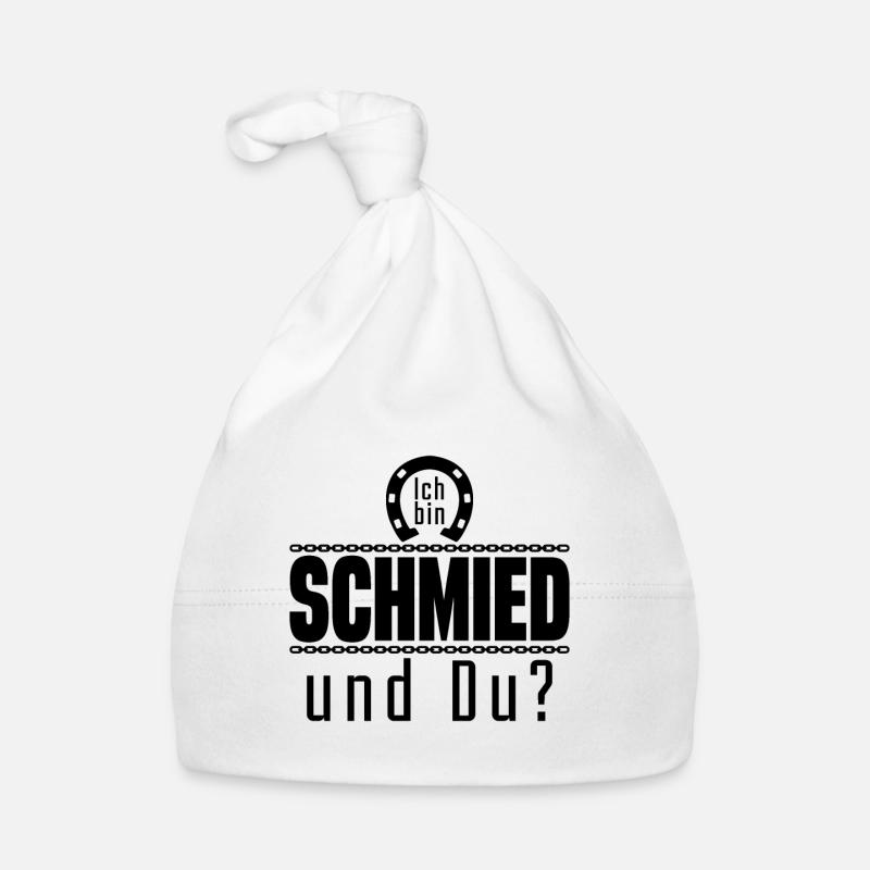 Ich bin Schmied Nachname Beruf Schlosser Baby Bio-Mütze