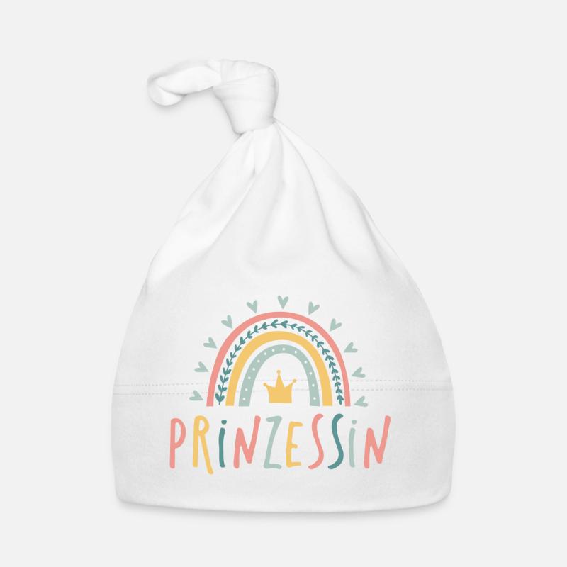 Prinzessin - Regenbogen Baby Bio-Mütze
