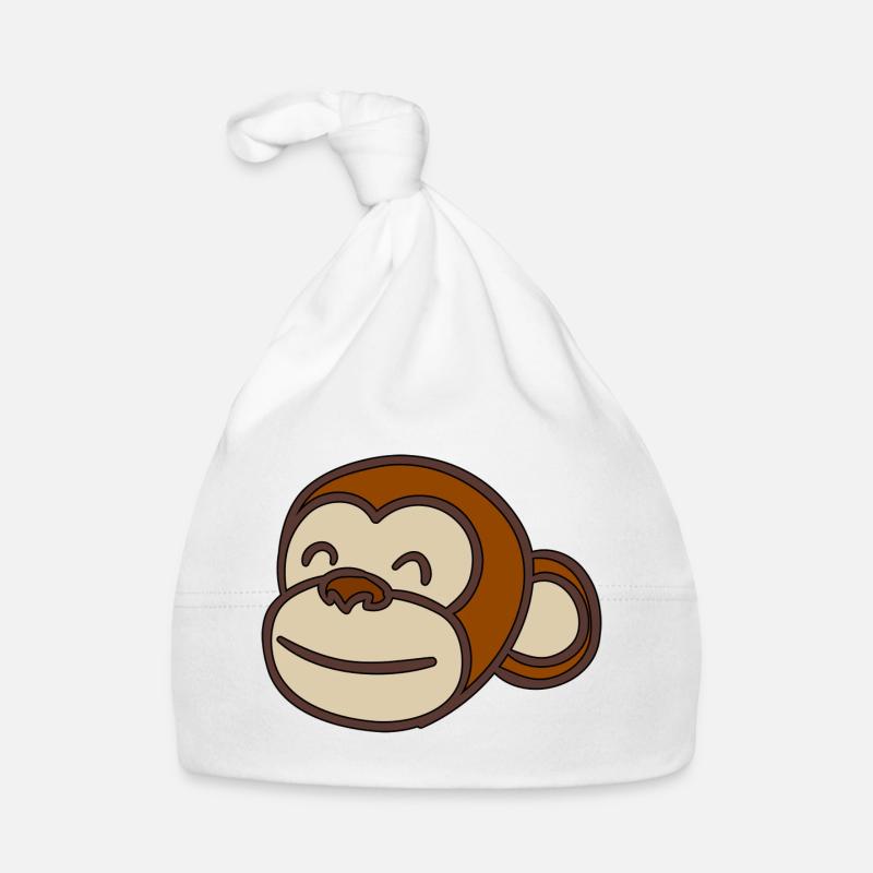 Tête de singe Bonnet bio Bébé