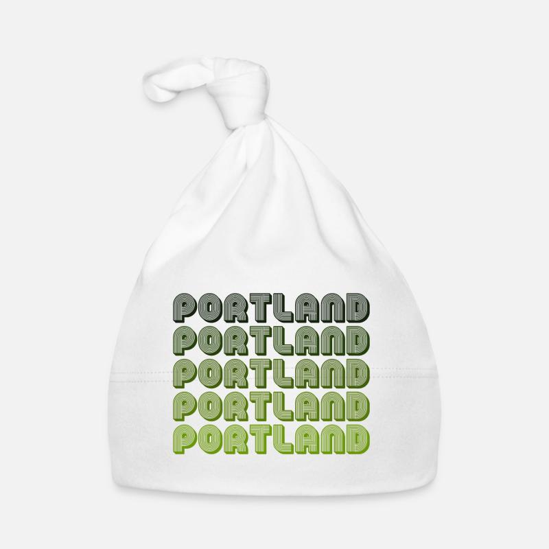 Portland Retro Gradient Muster Baby Bio-Mütze