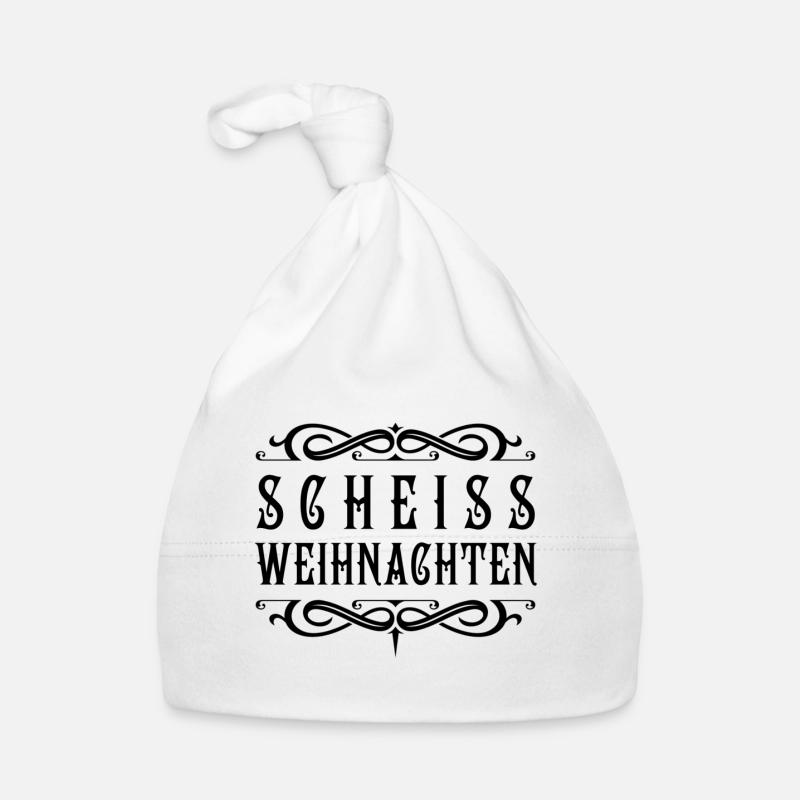 Scheiss Weihnachten Baby Bio-Mütze