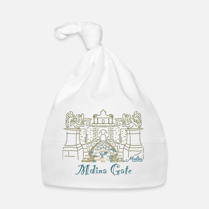 Mdina Gate, Malta Organic Baby Cap