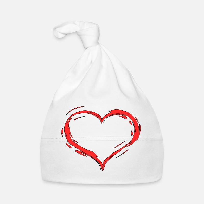 Herz Baby Bio-Mütze