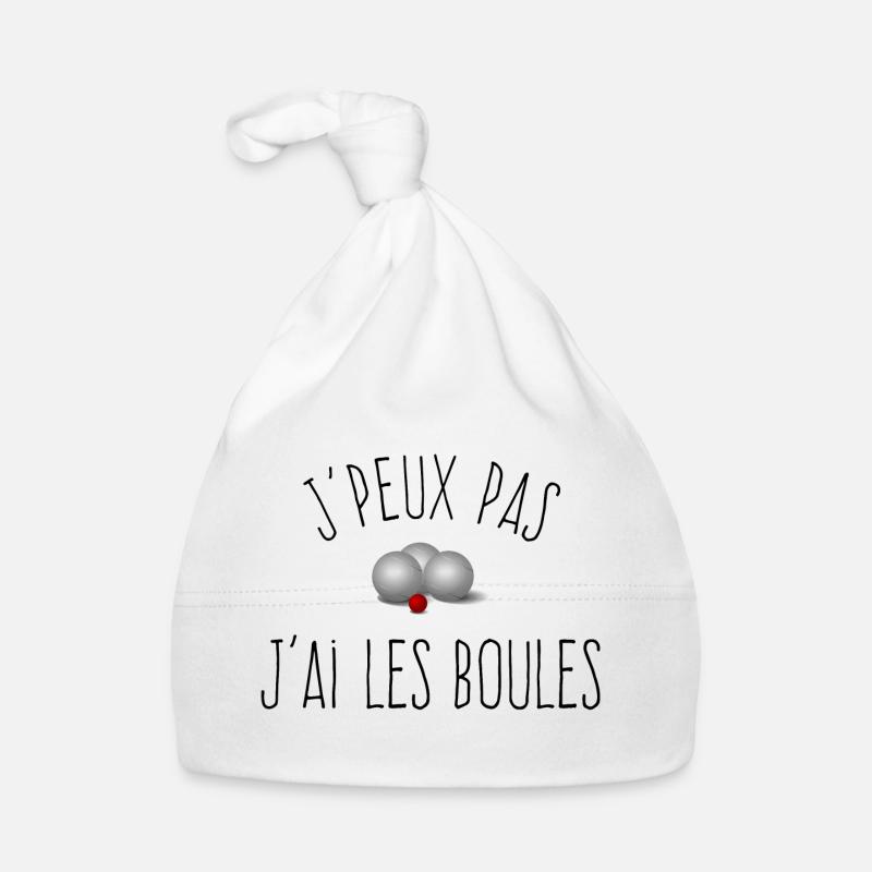 J'peux pas j'ai les boules / Boules de Pétanque Bonnet bio Bébé