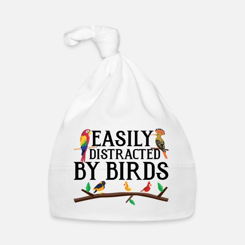 Easily Distracted by Birds Organic Baby Cap