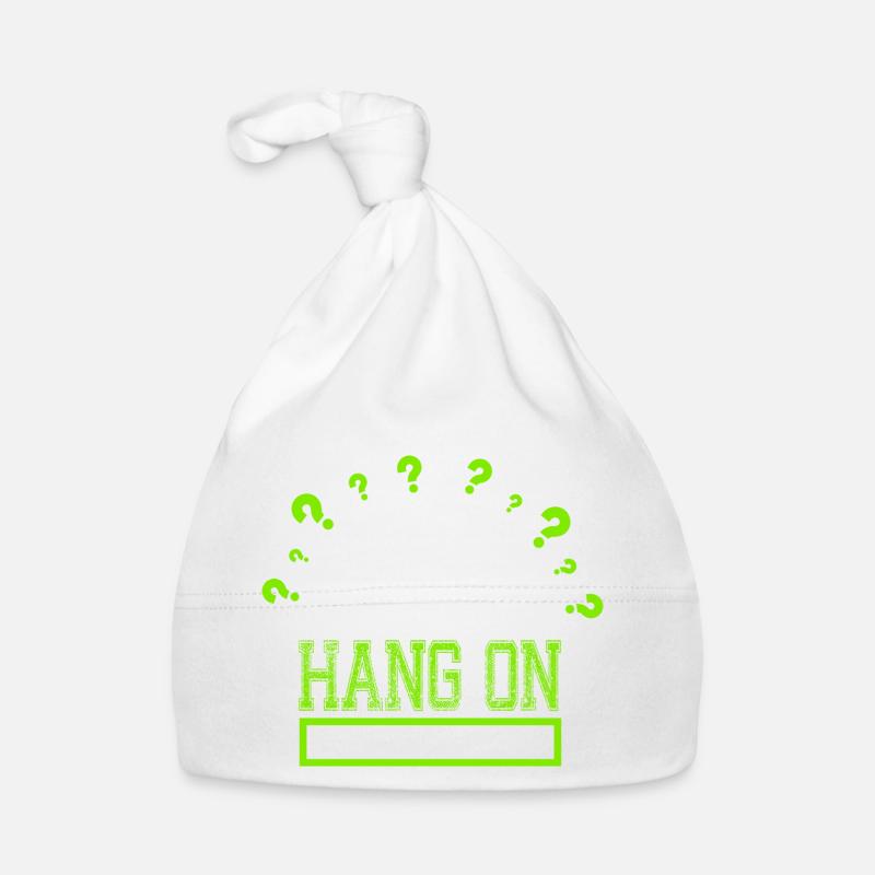 Hang On Let Me Overthink This Buntes Gehirn Baby Bio-Mütze
